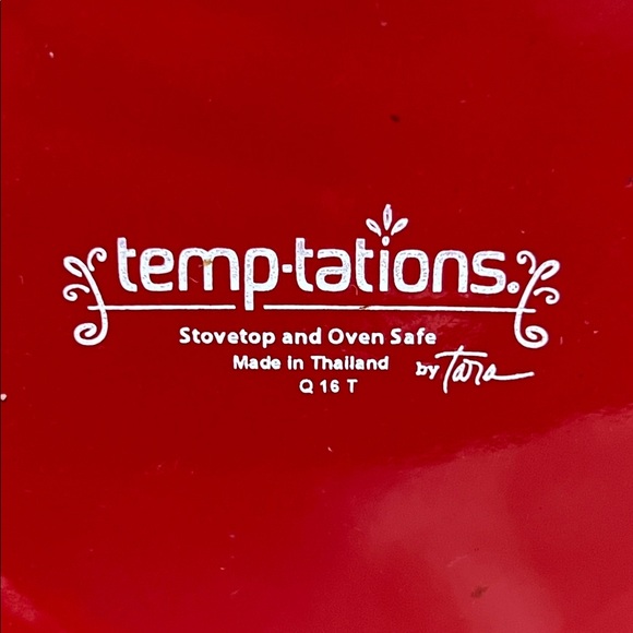 TEMPTATIONS BY TARA ☕️ RED FLORAL LACE OVEN/STOVETOP SAFE PERCULATOR COFFEE POT - Picture 13 of 13